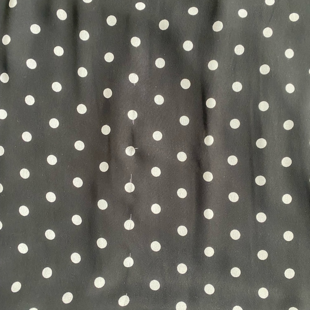 Express Black and White Polka Dot Halter Cami - Picture 3 of 3